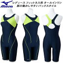 【10,000円以上で使える】600円OFFクーポンミズノ MIZUNO レディース フィットネス水着 オールインワン STROKE ONE N2JGB30183(4)