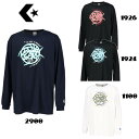 【全品ポイント3倍+5%OFFクーポン】コンバース CONVERSE メンズ レディース バスケットボール 長袖シャツ プリントロングスリーブシャツ CB242...