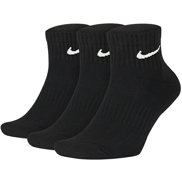 【全品ポイント2倍&最大1500円OFFクーポン】ナイキ NIKE 3P ソックス エブリデイ クッション クウォーター ソックス SX7667 010