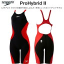 【全品ポイント2倍&最大1500円OFFクーポン】スピード speedo ジュニア 女子 競泳水着 WA承認 レース用 ガールズ/女の子 ハーフスパッツ PRO HYBRID2 SCG12201F RK【返品・交換不可】