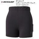 【全品ポイント3倍+最大1000円OFFクーポン】ダンロップ DUNLOP テニスウェア レディース インナースパッツ DAU 7280W ブラック