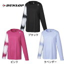 【10,000円以上で使える】600円OFFクーポンダンロップ DUNLOP レディース テニスウェア ロングスリーブゲームシャツ DAP1366W(4)