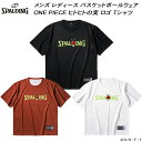 スポルディング SPALDING メンズ レディース バスケットボールウェア ワンピース ONE PIECE Tシャツ ヒトヒトの実 ロゴ SMT25106P