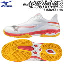【全品ポイント3倍&最大1500円OFFクーポン】ミズノ MIZUNO メンズ レディース テニス シューズ ウエーブエクシード コート ワイド WAVE EX...