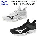 【全品ポイント3倍+最大999円OFFクーポン】ミズノ MIZUNO メンズ レディース バレーボール シューズ ウエーブディメンション WAVE DIMENS...