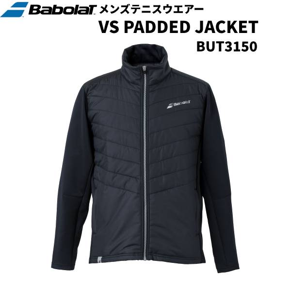 【全品ポイント2倍+600円OFFクーポン】バボラ BabolaT テニスウェア メンズ VS パデッドジャケット BUT3150 BK00