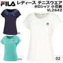 フィラ ポロシャツ レディース 【全品ポイント5倍+選べるクーポン】フィラ FILA レディース テニス ウェア ポロシャツ 小花柄 VL2642