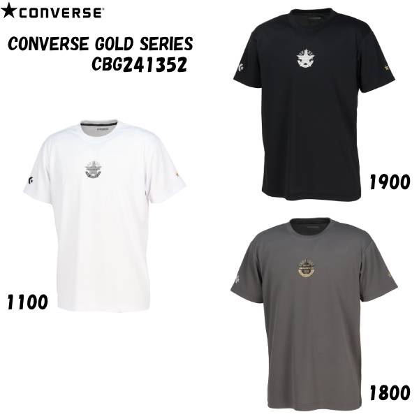 コンバース CONVERSE バスケットボールウェア 半袖シャツ メンズ ゴールドシリーズ Tシャツ CBG241352