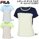 【全品ポイント3倍+最大999円OFFクーポン】フィラ FILA レディース テニス ウエア ゲーム シャツ VL2807