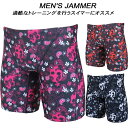 【全品ポイント3倍+最大999円OFFクーポン】H2OFIT メンズ 競泳水着 練習用 JAMMER ハーフスパッツ H2-J040724