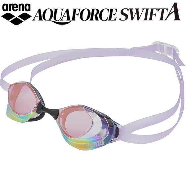 アリーナ arena AQUAFORCE SWIFT A アクアフォーススイフトエース クッション付 ミラーゴーグル AGL-O400MS PPBK