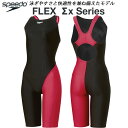 【全品ポイント2倍&最大1500円OFFクーポン】スピード speedo レディース 競泳水着 WA承認 スパッツ FLEXΣX セミオープンバック SCW12505F KR