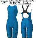 【全品ポイント3倍+5%OFFクーポン】スピード speedo レディース 競泳水着 WA承認 スパッツ FLEXΣX セミオープンバック SCW12505F ...