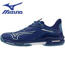 【全品ポイント2倍+5%OFFクーポン】ミズノ MIZUNO テニスシューズ メンズ レディース WAVE EXCEED TOUR6 OC 61GB247215...