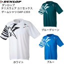 【全品ポイント3倍+最大1000円OFFクーポン】ダンロップ DUNLOP メンズ レディース テニスウェア GAME SHIRT ゲームシャツ DAP 130...