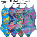 【全品ポイント3倍&3%OFFクーポン】スピード speedo レディース 競泳水着 練習用 ワンピース VINTAGE ALOHA TURNS SUIT ENDURANCE ECO STW02554