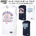【全品ポイント3倍+最大5%OFFクーポン】バイク BIKE メンズ バスケットボール ウエア ノースリーブ シャツ(USカレッジ) BNC0023