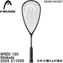 【全品ポイント3倍&最大1500円OFFクーポン】ヘッド HEAD 【ガット張り上げ済】 スカッシュ ラケット SPEED 120 Slimbody 2025 SQUASH RACQUET 211055