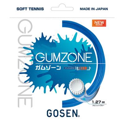 【全品ポイント3倍 3 OFFクーポン】ゴーセン ソフト 軟式 テニス ガット 軟式用 GUMZONE スピリットブルー SSGZ11SB