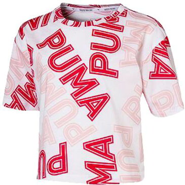 【10%OFFクーポン発行+P2倍】プーマ ジュニア ガールズTシャツ Tシャツ MODERN SPORTS AOP 582782 52