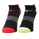 【全品ポイント3倍+5%OFFクーポン】ミズノ MIZUNO 陸上 ランニング 2足組 ソックス U2MX8003 96