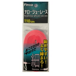 【全品ポイント3倍+対象商品10％OFF】FINOA サッカー ナローシューレース ピンク 110cm 82258