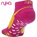 【全品ポイント3倍+最大2000円OFFクーポン】ライカ ryka レディース フィットネス ソックス 足袋型 靴下 すべり止め付き 9cm丈 RSOX9PNW F