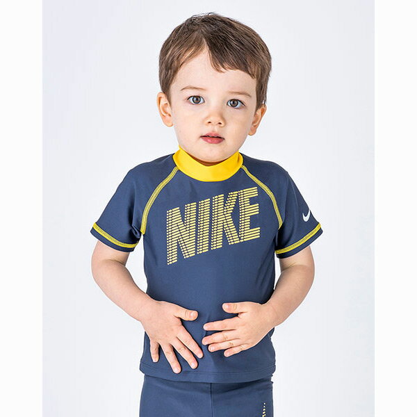 【最大10％OFFクーポン】 ナイキ NIKE ラッシュガード TODDLER ショートスリーブ UV ラッシュガード 1981927 0008