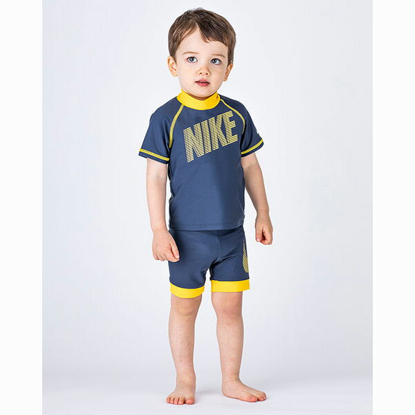 【最大10％OFFクーポン】 ナイキ NIKE ラッシュガード TODDLER ショートスリーブ UV ラッシュガード 1981927 0008