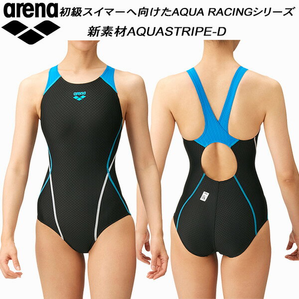 ʥݥ3+700OFFݥۥ꡼ ARENA ˥ ˿ FINAǧ ԡ ѡȥ꡼ 䥹ȥå 륺/λ AQUA STRIPE ARN-2051WJ BKBW