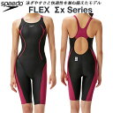 スピード speedo レディース 競泳水着 国際水泳連盟承認 スパッツ FLEXΣX セミオープンバック SCW12302F WY