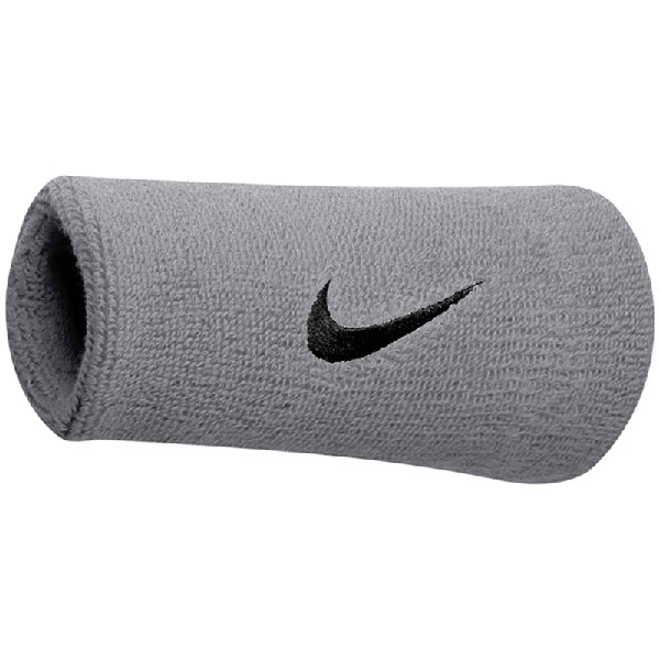 【全品10%OFFクーポン】ナイキ NIKE スポーツアクセサリー スウッシュ ダブルワイド リストバンド 2個セット BN2094 078