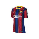 【全品ポイント3倍 最大600円OFFクーポン】ナイキ NIKE サッカーウエアー ジュニア F.C. バルセロナ 20/21 ホーム半袖 レプリカユニフォーム CD4500 456