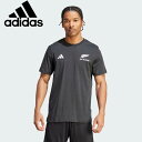 【スグに使える全品10%OFFクーポン】アディダス adidas メンズ ラグビーウエアー オールブラックス コットン 半袖Tシャツ IJJ38 IK7127
