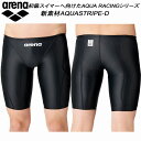 【全品ポイント3倍+最大999円OFFクーポン】アリーナ ARENA ジュニア 競泳水着 国際水泳連盟承認 ハーフスパッツ AQUA STRIPE ボーイズ/男...
