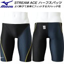 ミズノ MIZUNO メンズ 競泳水着 国際水泳連盟承認 ハーフスパッツ STREAM ACE N2MB2520 90