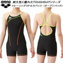 【全品ポイント2倍&最大1500円OFFクーポン】アリーナ arena レディース 競泳水着 練習用 ミドルレッグ オープンバック タフスキンT2E SAR-4...