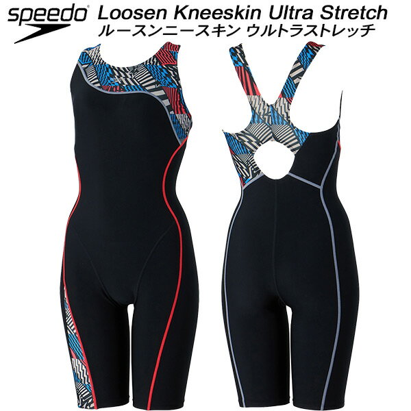 【全品ポイント2倍+600円OFFクーポン】スピード speedo レディース フィットネス水着 オールインワン ASYMMETRY LOOSEN KNEESKIN Ultra Stretch ECO SFW12403 BR