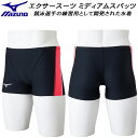 【全品ポイント3倍+最大999円OFFクーポン】ミズノ MIZUNO メンズ 競泳水着 練習用 ミディアムスパッツ エクサースーツ U-Fit N2MBC064...