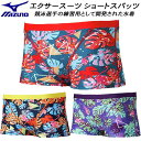 【全品ポイント2倍&300円OFFクーポン】ミズノ MIZUNO メンズ 競泳水着 練習用 ショートスパッツ エクサースーツ U-Fit【Ri Collection】N2MBC068