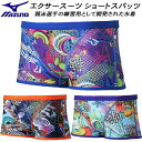 【全品ポイント3倍+最大999円OFFクーポン】ミズノ MIZUNO メンズ 競泳水着 練習用 ショートスパッツ リバーシブル エクサースーツ U-Fit【Ri...