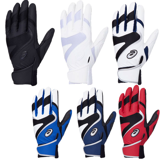 バッティンググラブ アシックス ネオリバイブ 両手用 ASICS NEOREVIVE 野球 手袋 打撃 逆巻き 3121A637