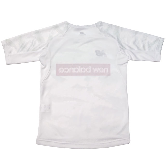 30%OFF! ニューバランス サッカー フットサル ジュニア トレーニングマッチシャツ プラクティスシャツ プラシャツ 半袖 ホワイト 【NewBalance2022SS】 JJTF2324-WHセール サッカー 用品 セール