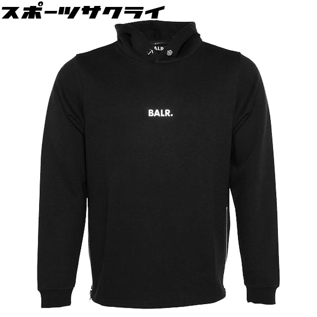 BALR./ボーラー サッカー スポーツウェア プルオーバーパーカー Q-SERIES STRAIGHT CLASSIC HOODIE ブラック  B12611003-BLACK