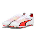 種別 サッカースパイク メーカー名 プーマ（PUMA） カラー 01/プーマホワイト 特徴 プーマ 【BREAK THROUGH Pack/ブレイクスルーパック】！ ■PWRTAPE 足の甲に沿ってアッパー内部に施されたPWRTAPEが足の動きをサポート。 全体のフィッティングの向上にも貢献。 アッパーの保形性もパワーテープによって実現。 ■ULTRAWEAVE 発的なスピードを生み出す超軽量で足馴染みの良いULTRAWAVEアッパー ■Formastrip 高いビジビリティを表現しつつ、横方向へのサポートを発揮する。 3DプリントでのFormastrip 対応グラウンド/土、人工芝グラウンド ※ご注文前に必ずお読み下さい※ 当店の掲載商品は、当社が運営するショピングサイト、 実店舗（展示品含む）でも同時販売しておりますため、 同タイミングのご注文があった場合、商品がまれに欠品する場合がございます。 また、在庫表記については、注文手続きが可能な状態であってもメーカー在庫・実店舗在庫を共有しているため、 商品によっては入荷までお時間を頂く場合や商品が欠品している場合もございます。 あらかじめご了承の上ご注文ください。 メーカー希望小売価格はメーカーカタログに基づいて掲載して います