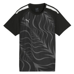 サッカー フットサル ジュニア プーマ INDIVIDUALLIGA グラフィックシャツ 半袖 プーマブラック プラクティスシャツ Tシャツ 659384-03