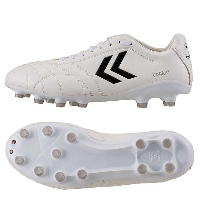 ヒュンメル ヴォラート 3 アカデミー スーパーワイド ホワイト シルバー サッカースパイク 土 人工芝 ..