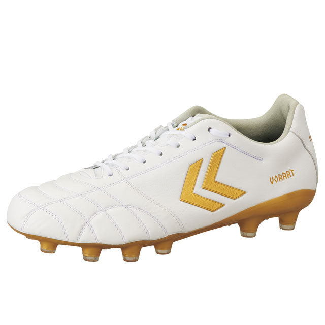 ヒュンメル ヴォラート 3 PRO WIDE ホワイト ゴールド サッカースパイク ワイドモデル 【hummel2024Q3..