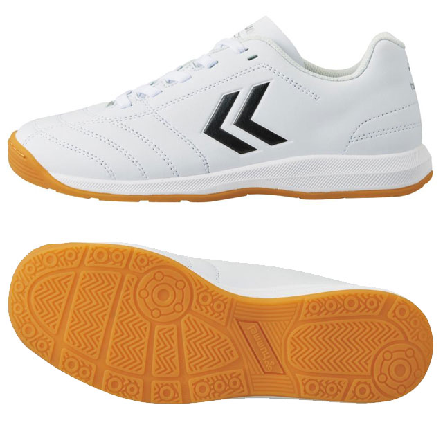 フットサルシューズ ヒュンメル ジュニア アピカーレ 5 IN JR インドア 屋内 ホワイト ブラック hummel..