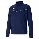 プーマ TEAMRISE 1/4 ジップトップ ピーコート サッカー フットサル トレーニングウェア 657643-06